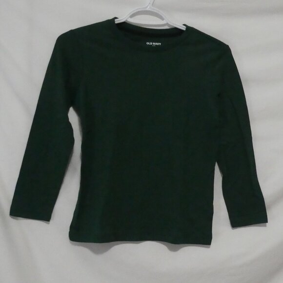 OLD NAVY | medium (8) | Solid Green Long Sleeve T-Shirt / Shirt | NWOT - Picture 1 of 14